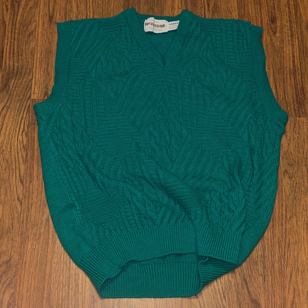 McGregor Kelly green Knit Vest